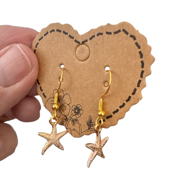Brighton Gold Tone Starfish Dangle Earrings, NWT, Brighton Women’s Earrings - Picture 4 of 4